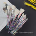 Crystal Bling Professional Makeup Brush Set Private Label